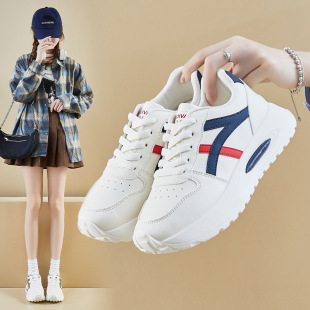 Ins K-Style Forrest Gump Shoes Women's Trbottomy 2025 Spring New Thick-Soled Heightening Student Running Sports Leisure Street Shooting F25