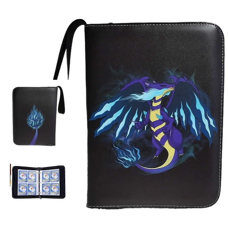 FUENTE fabricante en stock suministro baokemeng juego tarjeta colección libro Magic Baby Tarjeta de cremallera libro de almacenamiento