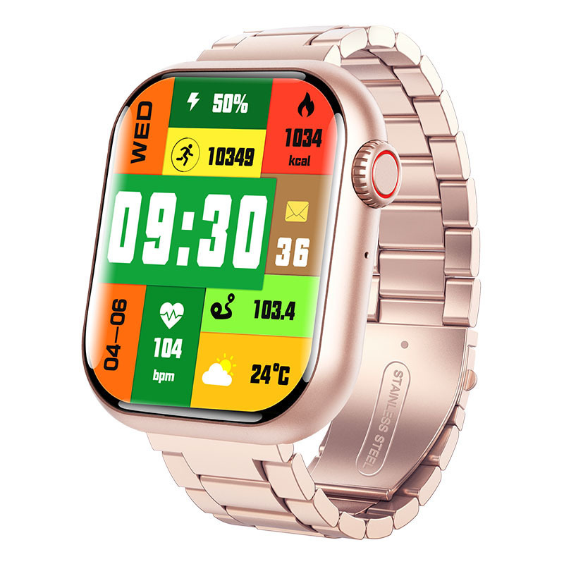 Transfronterizo F108 reloj inteligente deportivo Bluetooth llamada frecuencia cardíaca presión arterial oxígeno termómetro de monitoreo de pulsera de salud
