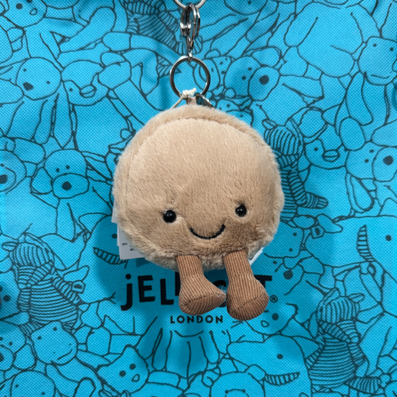 Brown macaron pendant