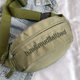 Street Trend Solid Color Chest Bag 2024 Spring and Summer New Fashion Casual Waist Bag Men's and Women's Couple Letter Crossbody Bag Trendy
