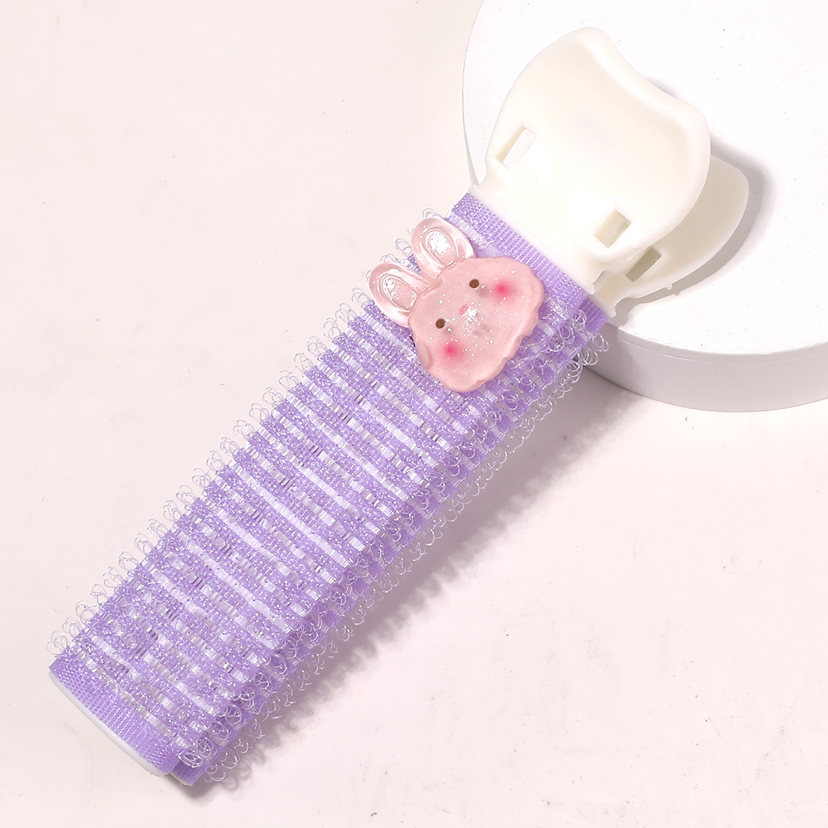 Cartoon purple bangs, adds volume