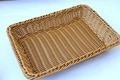 A1744 rattan bread basket food basket fruit basket dry fruit plate rectangular display basket handmade storage fruit basket
