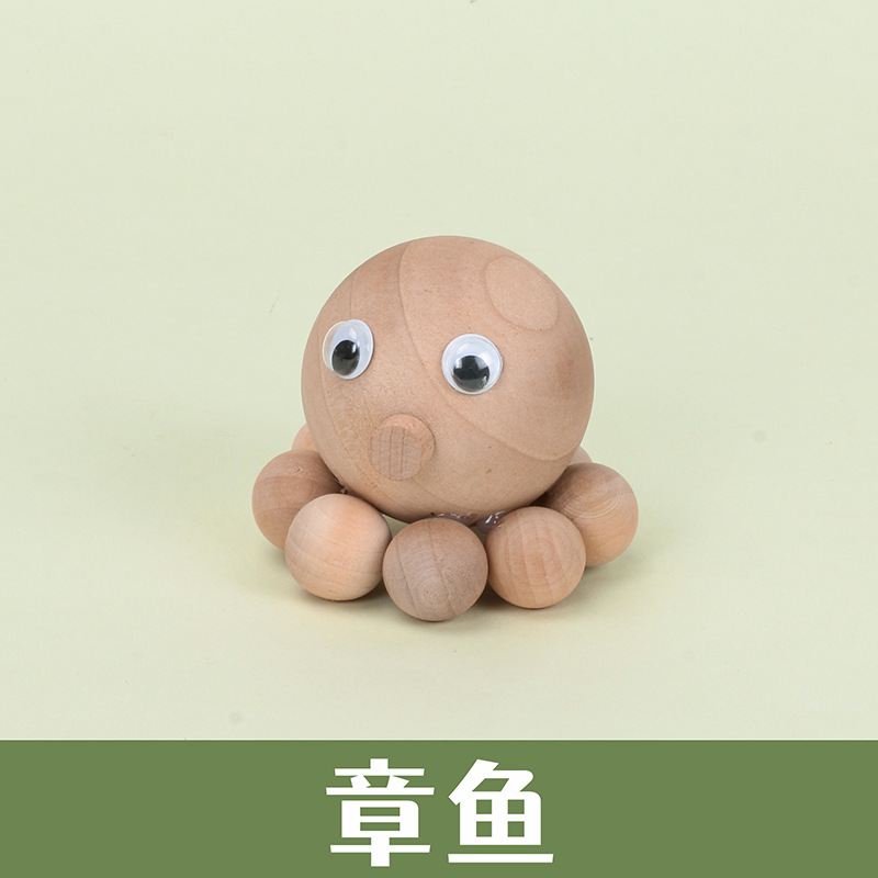 Paquete de material de bricolaje para niños creativos, arte en madera, animales, estacas de madera, ramas, área de jardín de infantes, juguetes hechos a mano