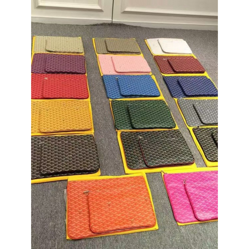 2025 New Handbag Star Briefcase Tablet iPad Dog Tooth Clutch Medium Large