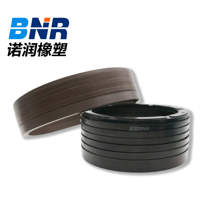 V型橡胶组合密封圈 丁腈夹织物组合密封 油缸V型组合夹布油封
