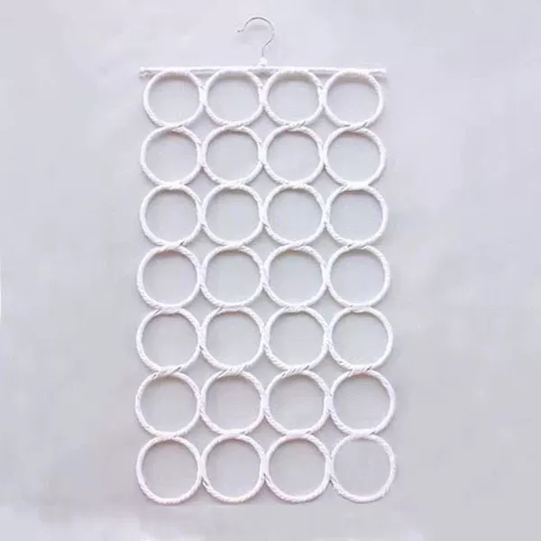 28 circles of white