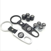 带车标 汽车轮胎气门嘴帽 螺丝帽 气门帽 带扳手充气美观气泵