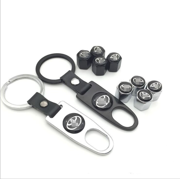 带车标 汽车轮胎气门嘴帽 螺丝帽 气门帽 带扳手充气美观气泵