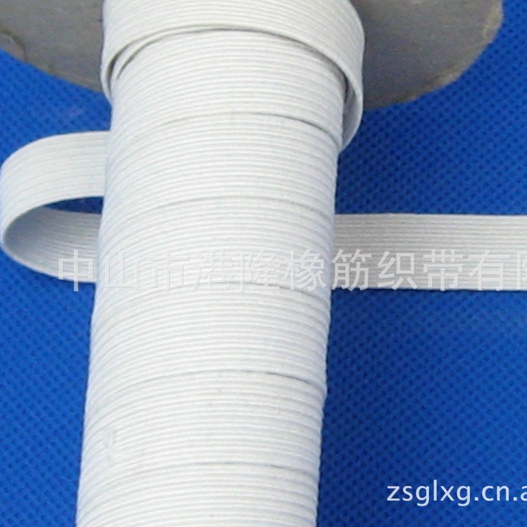 供应黑白12厘12mm1.2cm 1/2寸进 口走马橡筋 走马松紧带厂家定 做