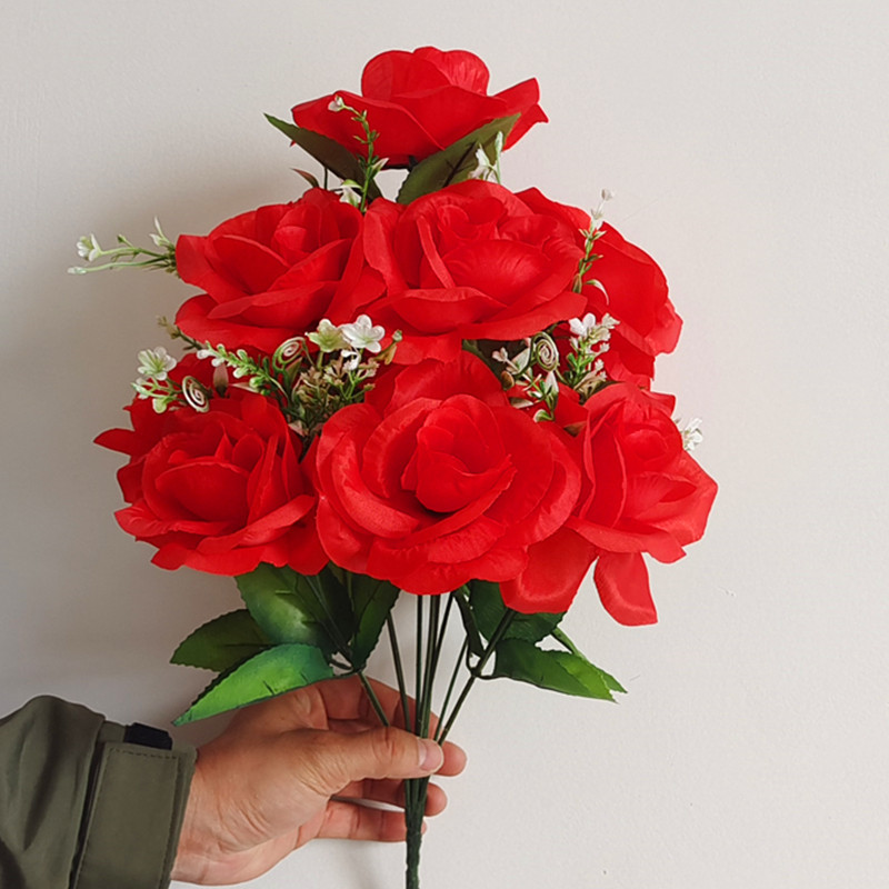 Reunión deportiva, actividades estudiantiles, baile, flores falsas coloridas, flores de plástico, flores de seda, baile, accesorios, ramo de simulación