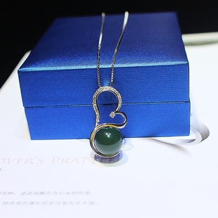 11mm Mexican Lamper Seiko Inlaid S925 Silver Pendant Love Heart-shaped Unique Design Textly Strong Workmanship