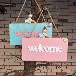 New Style Dance Room Nameplate Listing Girl Princess Room Brand Creative European Style Home Decoration Wooden Personality Blank