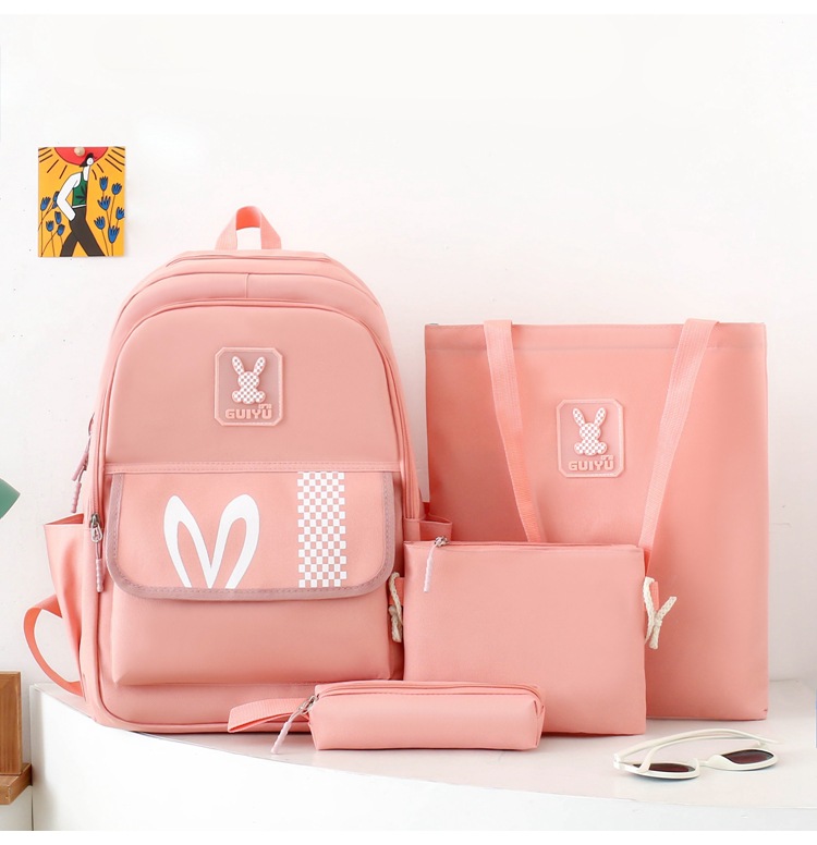 Zaini per bambini, zaino per scuola elementare, zaino per ragazze, grande capacità, zaino per studenti delle scuole medie e superiori, set multi-pezzo, zaino casual_voghion.com