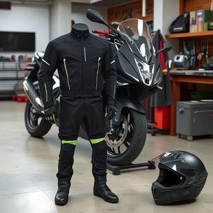 Four Seasons Motorcycle Riding Suit Warm Bike Suit Men's and Women's Four Seasons Five-Piece Set of Protectors