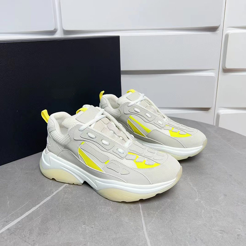 Comercio exterior estación europea marca de moda hueso malla transpirable costura cuero genuino zapatos del papá los hombres suela gruesa aumento zapatilla deporte