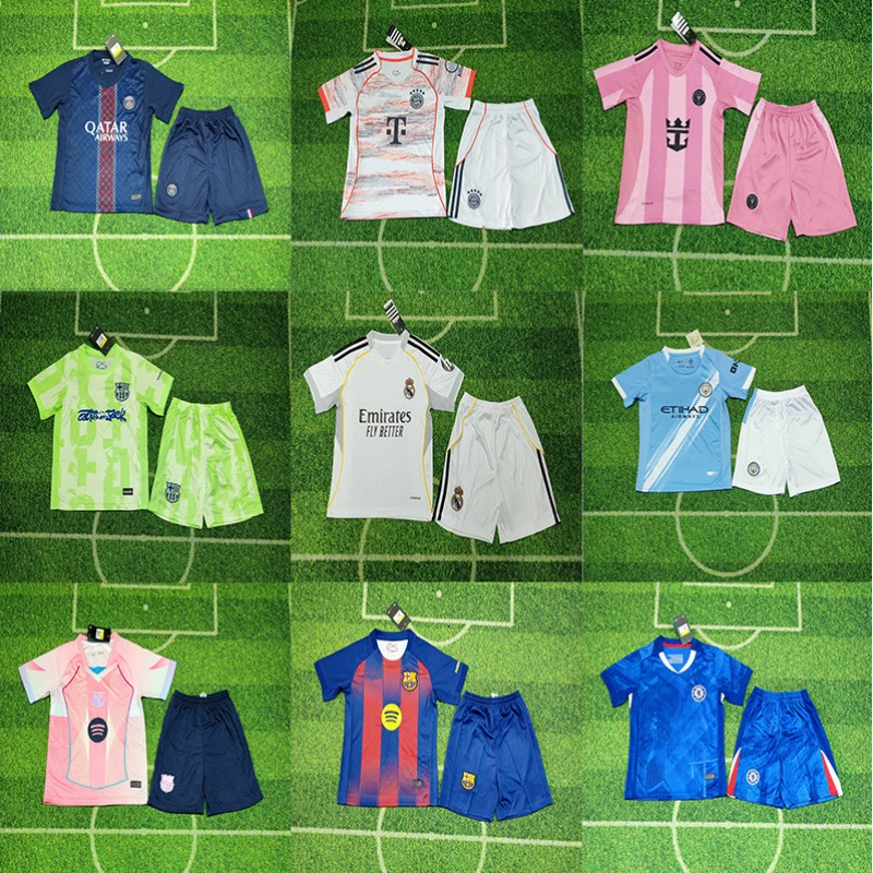 2526 новая детская спортивная футболка Real Madrid Paris Inter Mitchellsea Arsenal AC Bayern Liverpool детская спортивная футболка