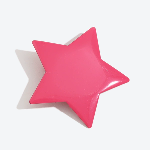 Sweet five-pointed star duckbill clip-rose red