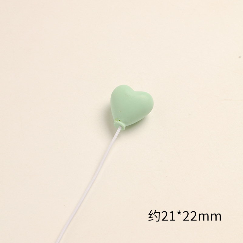 SKU-01-青色爱心气球 一个