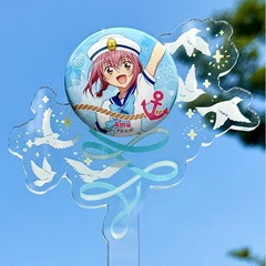 亚克力打卡棒定制动漫明星三合一谷子吧唧小卡打卡立牌举拍合影棒