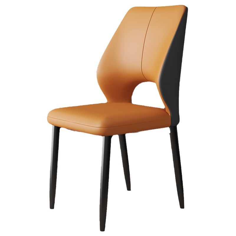Silla de comedor simple de lujo ligera silla de sala de estar de alta calidad doméstica silla de recepción de oficina taburetes especiales silla de comedor de paquete blanda nórdica