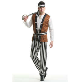海盗服装成人男款加勒比海盗主题服角色扮演服装Pirate Costume