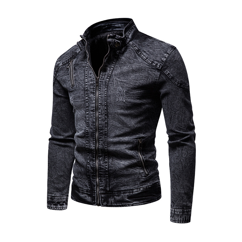 Men's Clothing Trendy Cotton Slim Men's Retro Trendy Denim Jacket Clothes _voghion.com