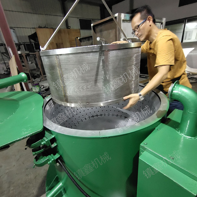 直售800型热风干燥脱水机五金配件半导体甩干机变频三足离心机