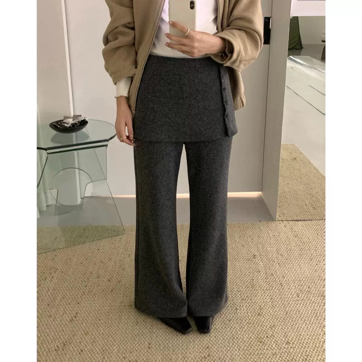 Warm winter trousers, western style