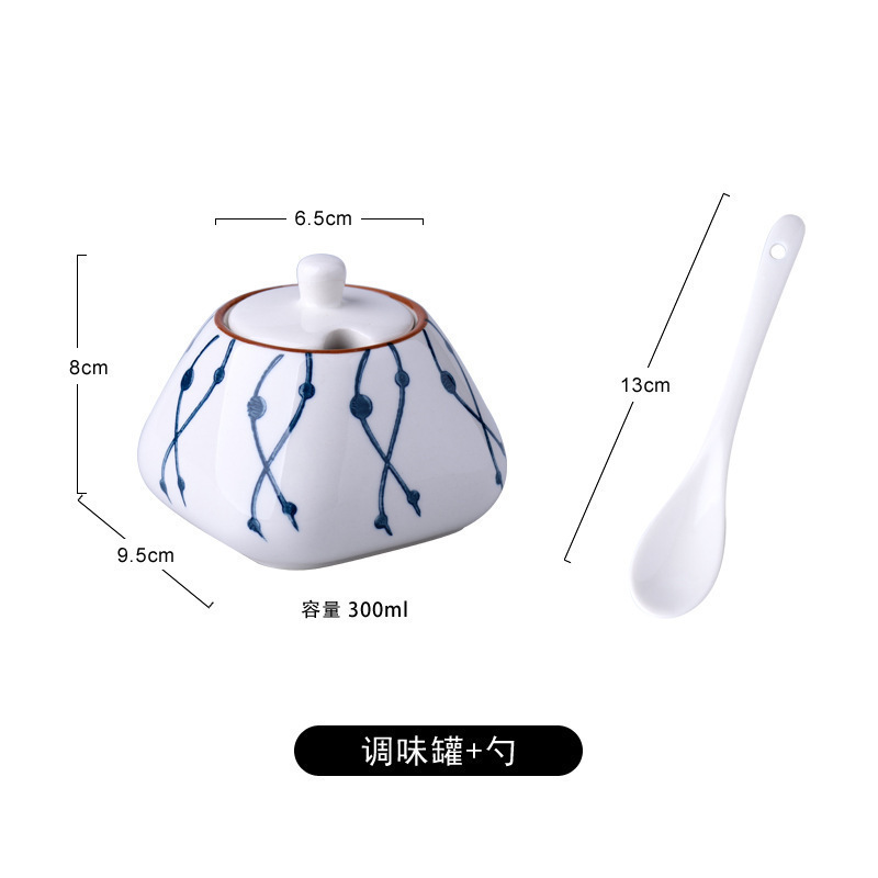 缶セラミックラー油箱オイルボトル和風蓋付き家庭用調味料キッチン調味料瓶調味料ボックス塩瓶チキンエッセンス|undefined