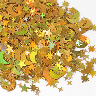 Cross-border festival desktop decoration throwing confetti moon festival magic stars moon confetti wholesale
