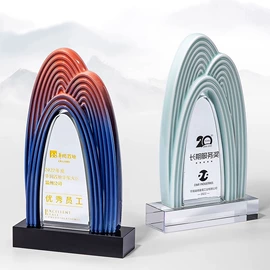水晶工艺品;奖杯;木质工艺品