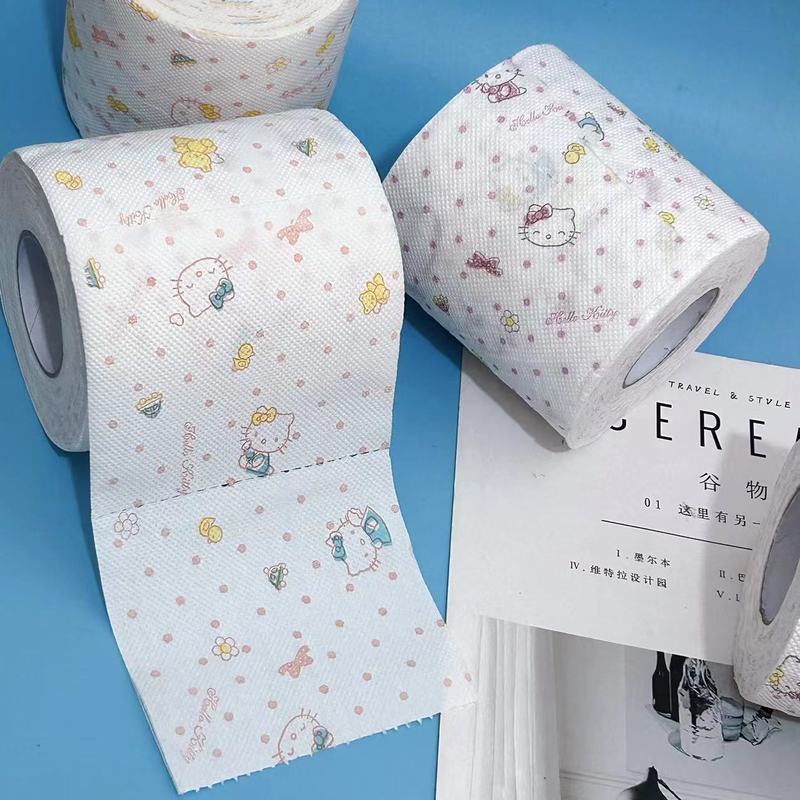 Printed Roll Paper KT Cat Cartoon Printed Paper Towel Student Toilet Paper Toilet Paper with Core Roll Paper Household Roll Paper Face Paper Printed Roll Paper KT Cat Cartoon Printed Paper Towel Student Toilet Paper Toilet Paper with Core Roll Paper Household Roll Paper Face Paper