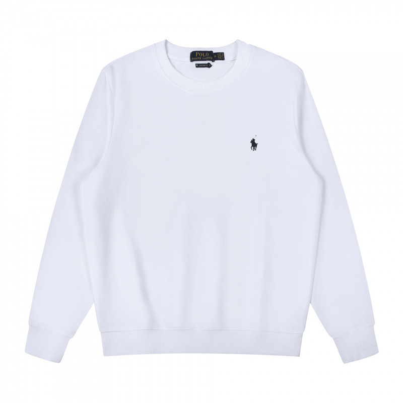 Round neck white navy label