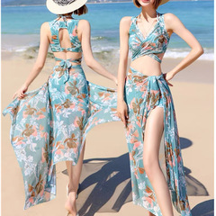 bikini bikini swimsuit women's high-end split three-piece set Korean sexy hot spring vacation seaside swimsuit