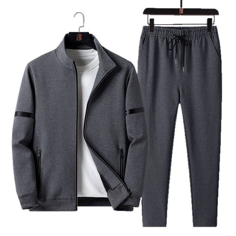 Cross-border hombre casuales con capuzas delgada suéter hombre primavera y otoño grande traje de papá traje deportivo traje de pantalones recto