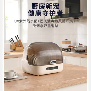 Desilang Intelligent Tableware and Kitchenware Disinfection and Cleaning Cabinet 16L Uv Pasteurization Hot Air Sterilization and Sterilization Without Draining