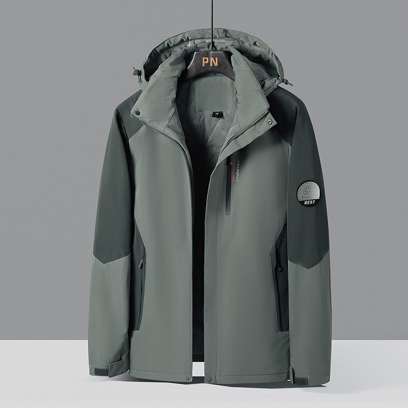 Ropa de asalto y abrigo de terciopelo hombre al aire libre grueso al aire libre impermeable al aire libre invierno grande ropa de algodón caliente al por mayor