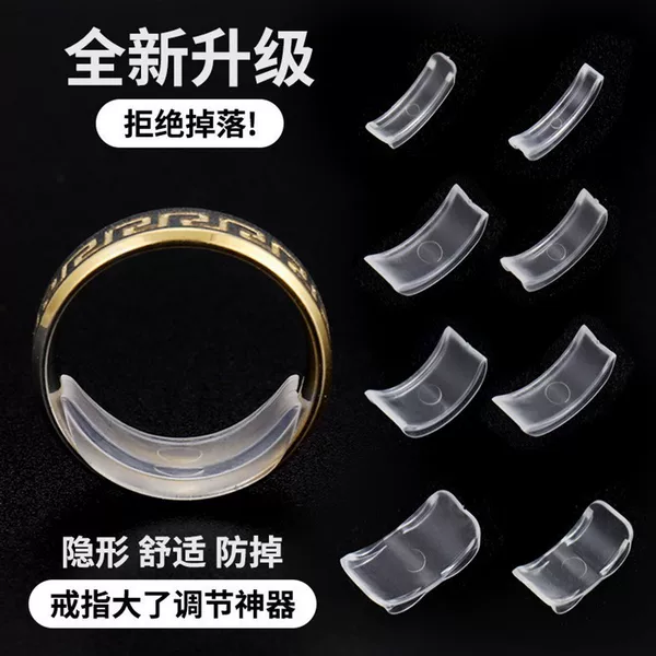Invisible Soft Ring Spacer Set of Eight Pieces, Size Adjuster, Comfortable for Diamond Rings, Does Not Hurt Hands, Jewelry Tools