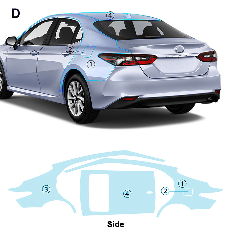 Cross-border exclusive for Toyota Camry LE XLE TPU invisible paint protective film to prevent scratches and brighten