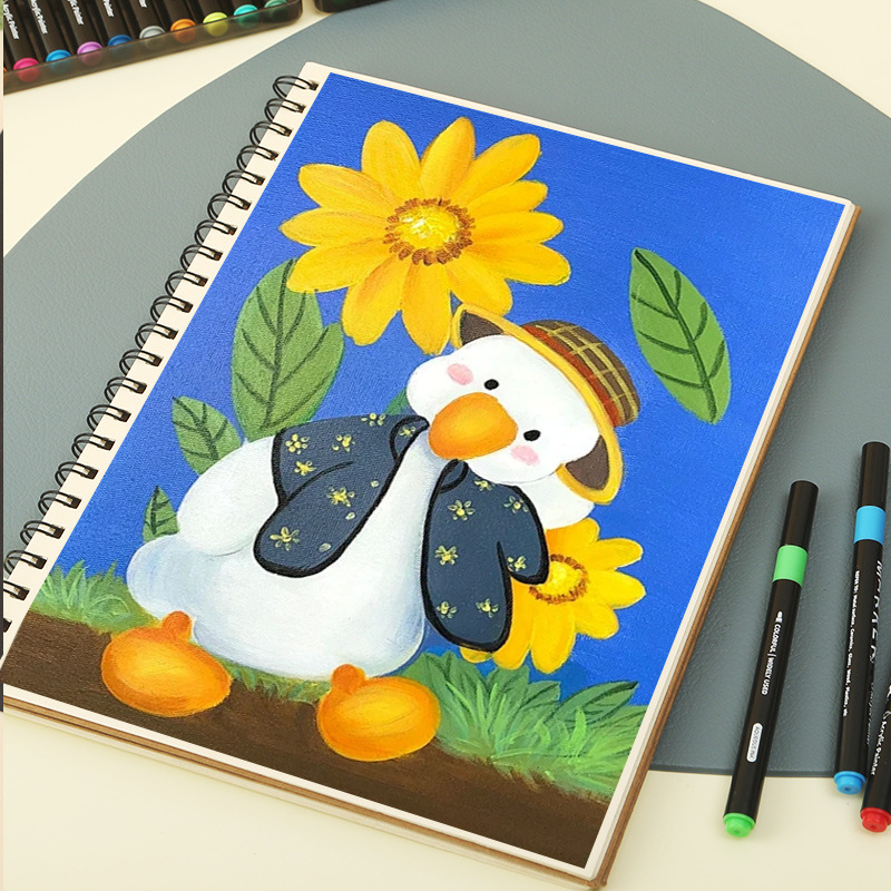 Nuevo marcador acrílico de cabeza suave, pintura de graffiti para niños, bolígrafo de acuarela, color superpuesto, línea de contorno, marcador, papelería