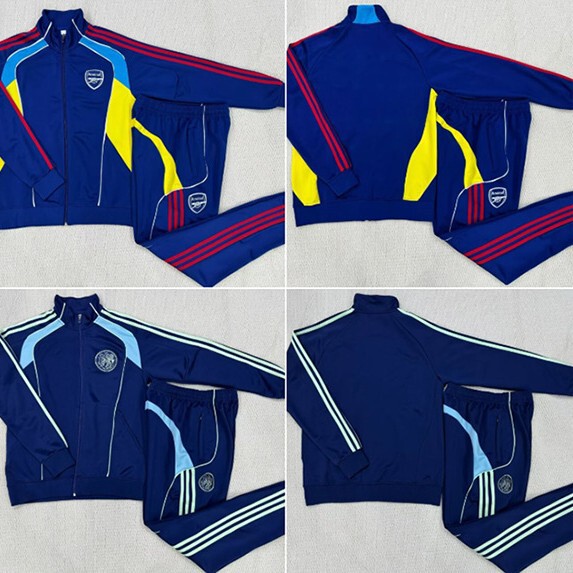 2526 Embroidered Logo Men's and Women's Couple's Stand-Up Collar Sports Football Uniform Asnajks Jacket Suit