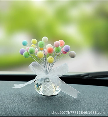 Celebrity Goddess Style, Car ornaments - rainbow-gypsophila-crystal-base