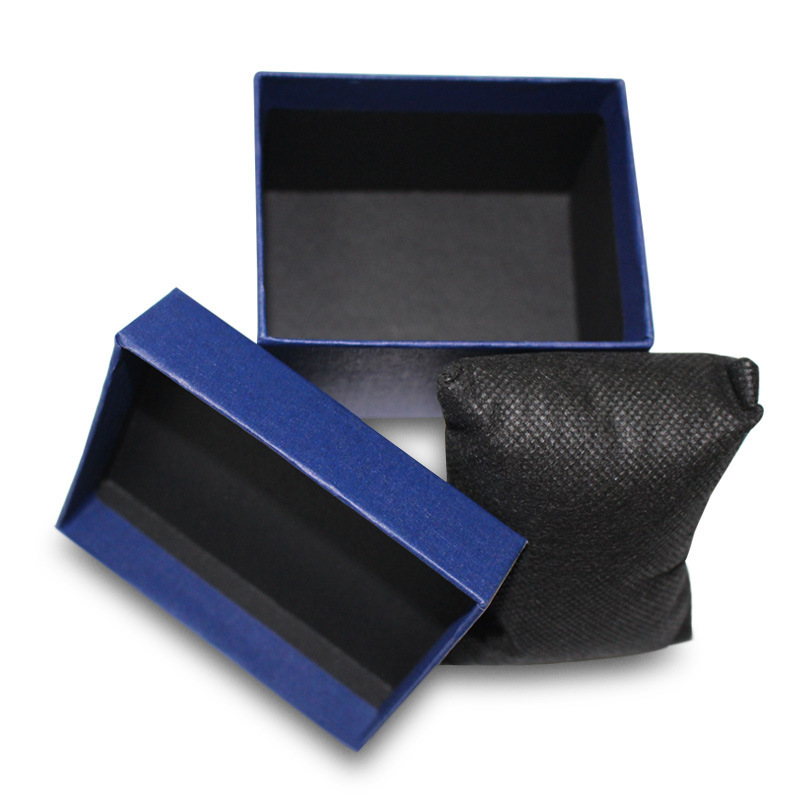 Wlisth1853 High-End Watch Box Gift Box Packaging Box Blue Leather Watch Box Gift Box Storage Box