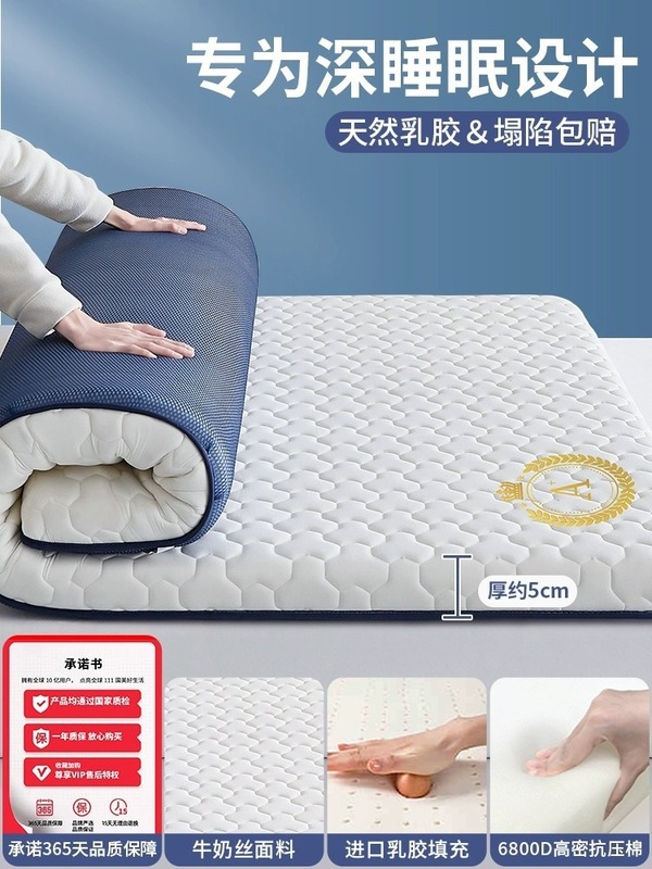 乳胶记忆棉床垫家用卧室租房软垫180x200床褥垫学生宿舍单人5|undefined