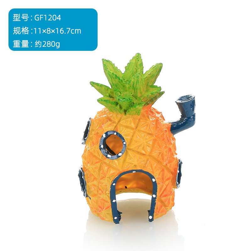 Escenografía de peceras Adornos de dibujos animados Decoración de acuario Mascotas de escalada para evitar la casa Jugando explosión transfronteriza al por mayor Fábrica personalizada