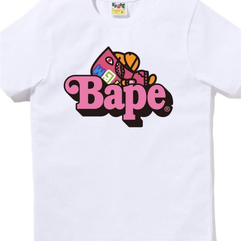 BAPE Short Sleeve T-Shirt Shark Sweatshirt Sleeping Little Ape Casual Round Neck Half Sleeve Japan SHARK MILO