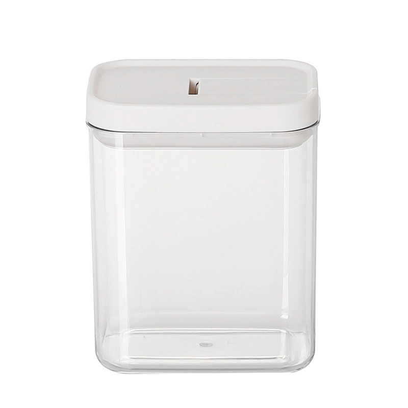 Airtight Square Kitchen Storage Jar, Clear Large Capacity Container, 500–2000 ml Multi-Size