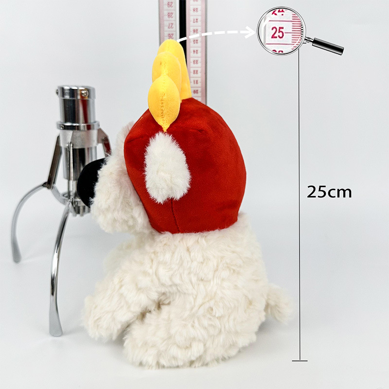 Bear, muñeca de perro de nariz grande, peluche, zapatillas de papas fritas de dibujos animados lindos, regalo de muñeca de perro, lote