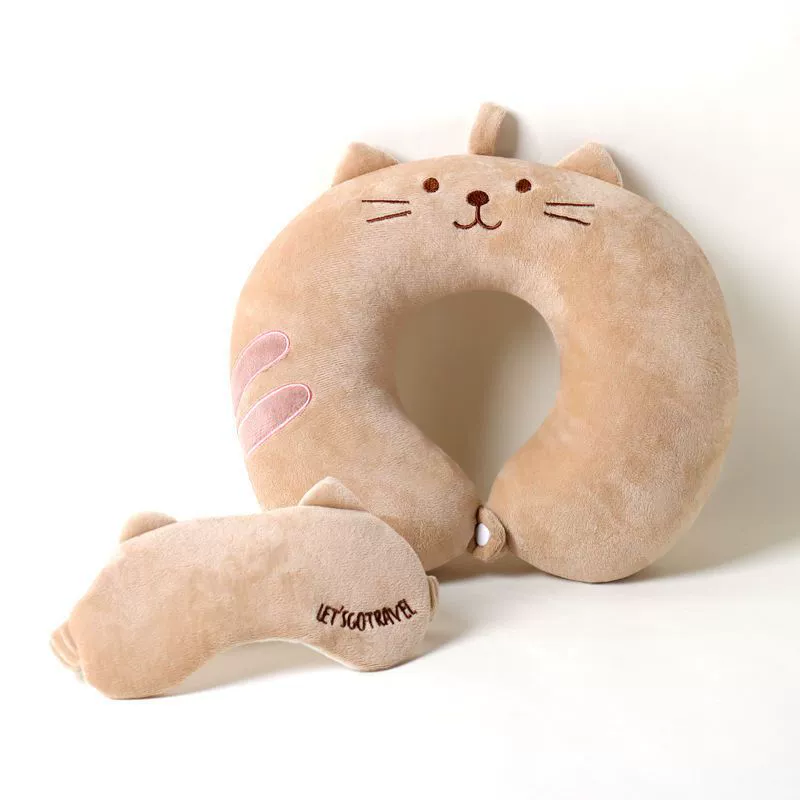 Cartoon neck pillow for car for traveling for sleep